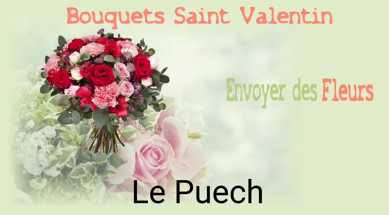 Roses de Saint-Valentin livrées à Le Puech